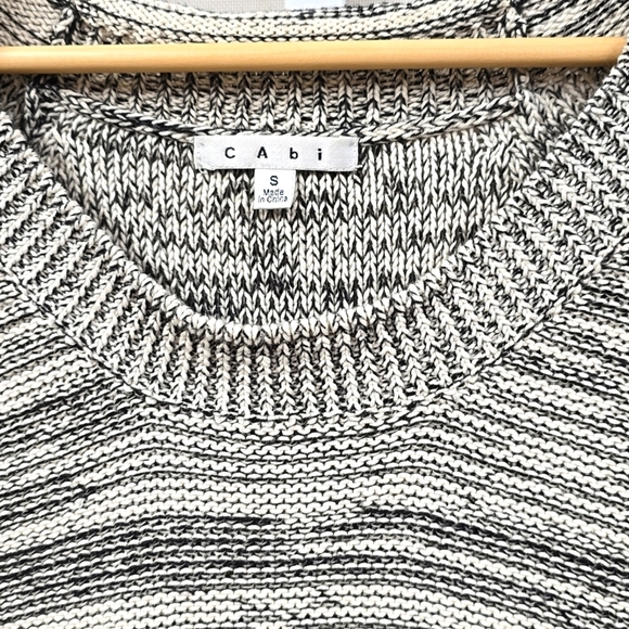 Cabi Marl Mélange Short‎ Sleeve Sweater - Picture 2 of 4